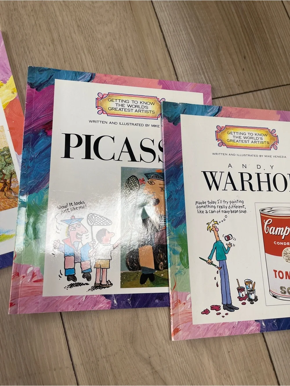 Set of 4 Kids Art Classics Picture Books - Van Gogh & Picasso, O’Keeffe & Warhol